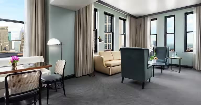 1 King Bed Deluxe One Bedroom Suite-City View