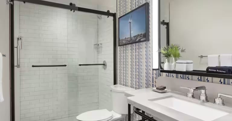 2 Queens Main Cabin Bathroom