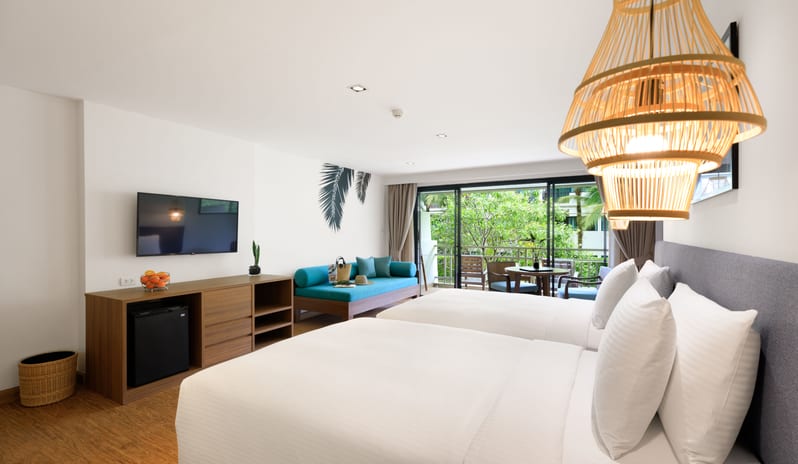 Deluxe Garden Balcony Twin Beds