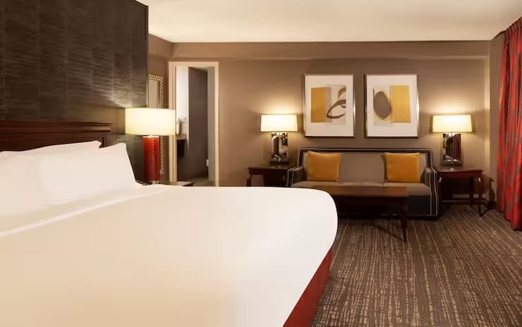 1 Standard King Bed with Sofa Bed