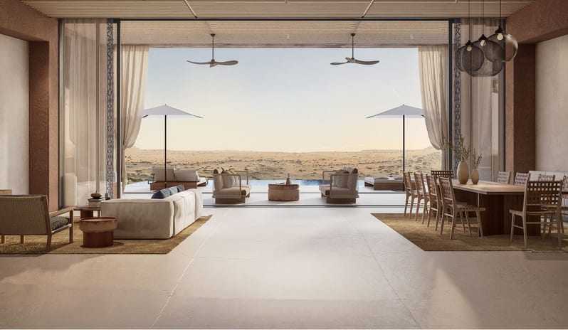 Signature Sunset Pool Villa, Living Room