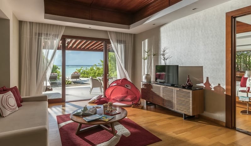Family Beach Pool Villa Living Area