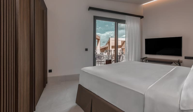 Novos Villa Sea View with Blissful Pool, Bedroom