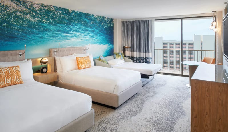 Junior Suite 2 Double Beds Double, Sofa Bed