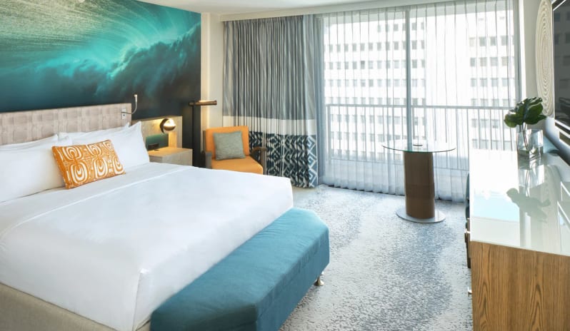 Partial Ocean View 1 King Bed Double
