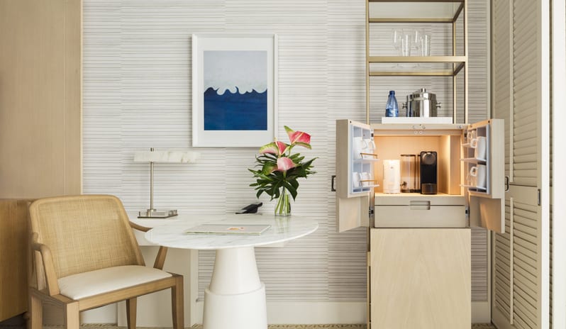 Twin Partial Ocean View, Desk