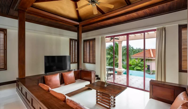 Villa One Bedroom with Private Pool, Living