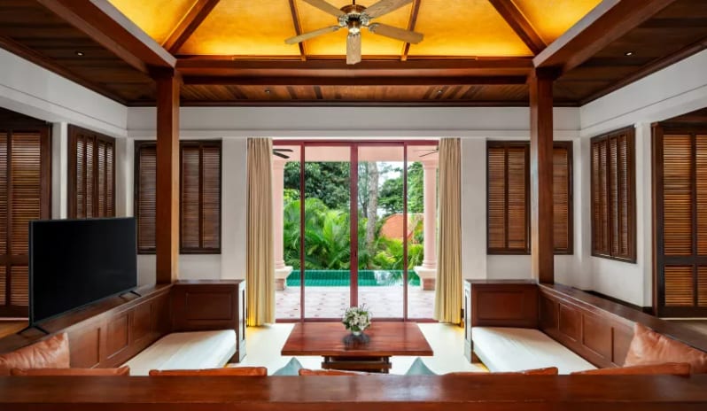 Villa Two Bedroom with Private Pool, Living