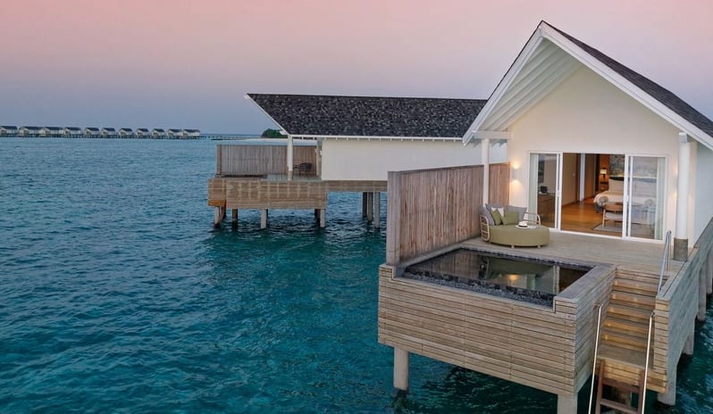 Water Villa with Pool, Sunset