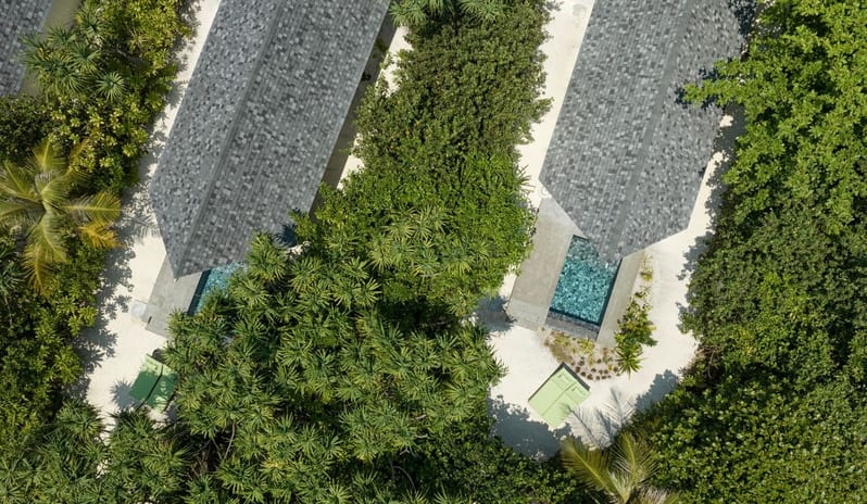 Beach Villa with Pool, Aerial