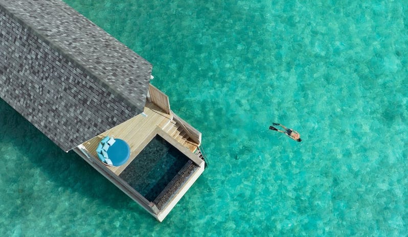 Water Villa with Pool, Aerial