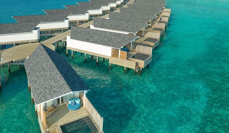 Water Villa with Pool, Aerial Group