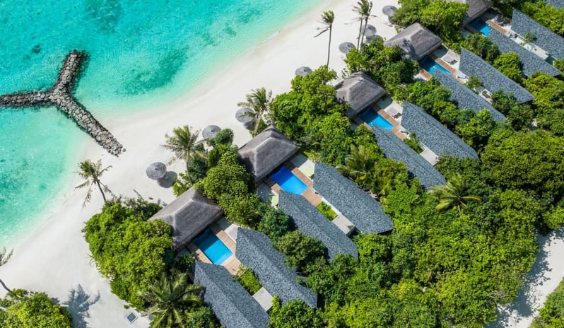 Two Bedroom Family Beach Villa With Pool, Aerial