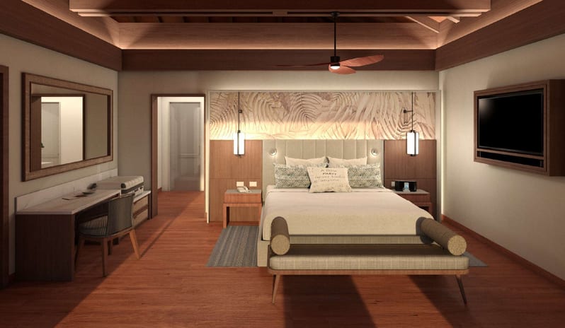 Luxury Presidential Sunset Overwater Suite, Bed