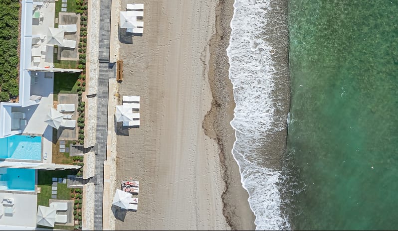 Villa Luxe Yali Seafront with Heated Prive Pool, Aerial