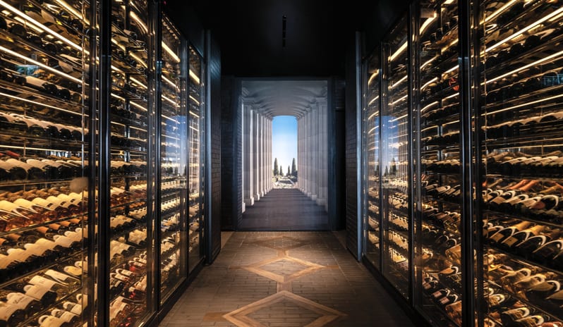 Dinner, Wine Cellar