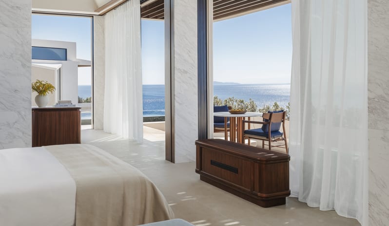 Cliff Villa Panoramic Sea View, Bedroom