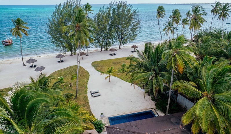 TRZ_Accommodation_Prestige_Oceanfront_Pool_Villa_Exterior_Drone_17062
