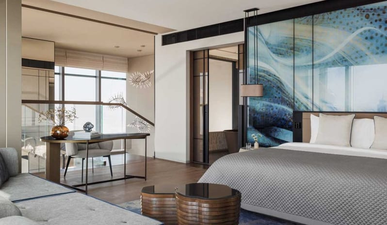 middle-east-holidays-dubai-one-only-royal-mirage-residence-spa-hotel - skyline-loft-bedroom