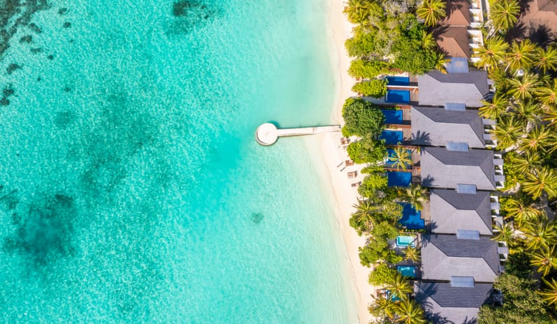 Lily Beach Resort & Spa - Rooms - Beach Suite with Pool arial shot