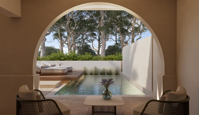 europe-holidays-greece-corfu-conrad-corfu-King Evergreen Two Bedroom Villa Pools