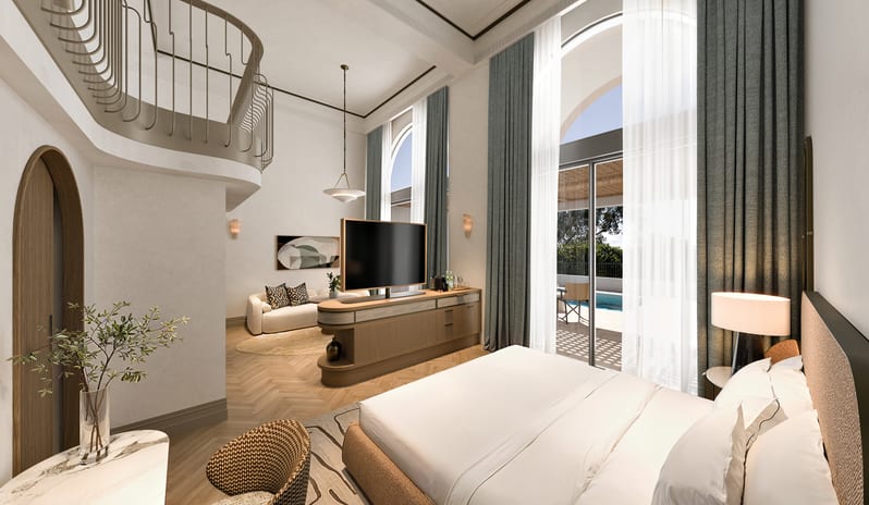 europe-holidays-greece-corfu-conrad-corfu-King Wellness Loft Suite Side Sea & Lagoon View & Pool