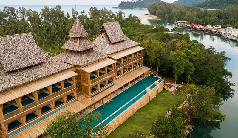 Hotel image Exterior Eagle Eye view at Santhiya Koh Chang Resort