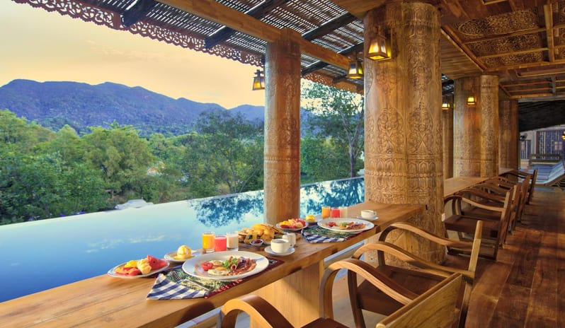 Hotel image Pool With Dining Area view at Santhiya Koh Chang Resort
