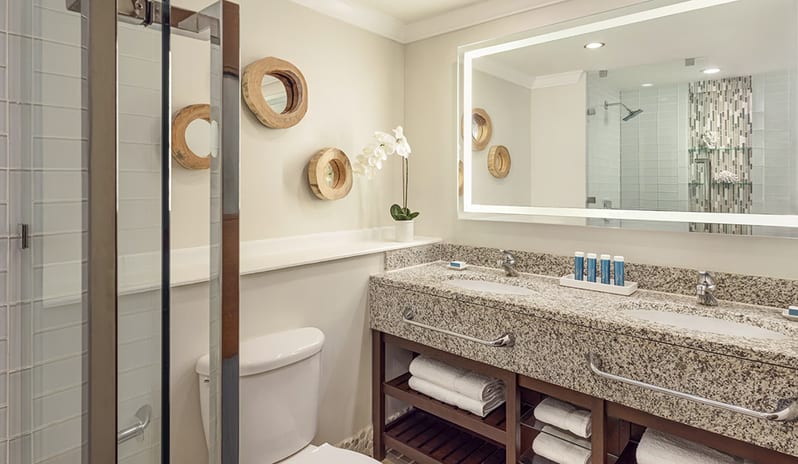 Bathroom room at Sandals Grande St Lucian hotel in Caribbean by Kenwood Travel