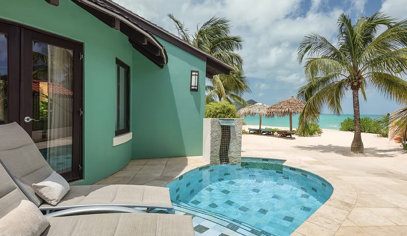 Private Pool at Sandals Grande St Lucian hotel in Caribbean by Kenwood Travel