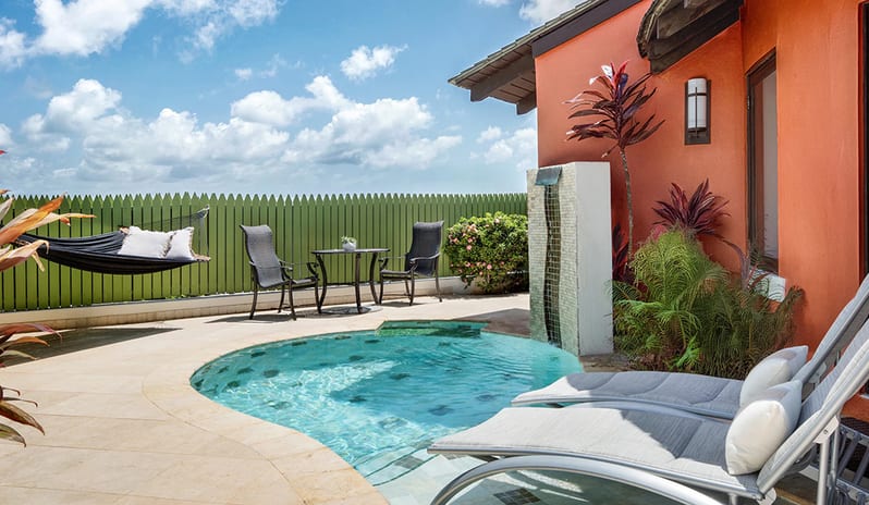 Private Pool  at Sandals Grande St Lucian hotel in Caribbean by Kenwood Travel
