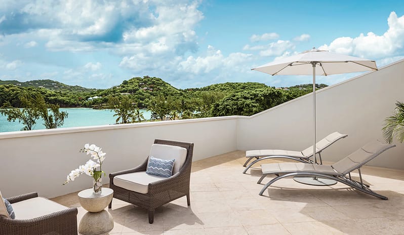 Relaxing and Sun bathing  at Sandals Grande St Lucian hotel in Caribbean by Kenwood Travel