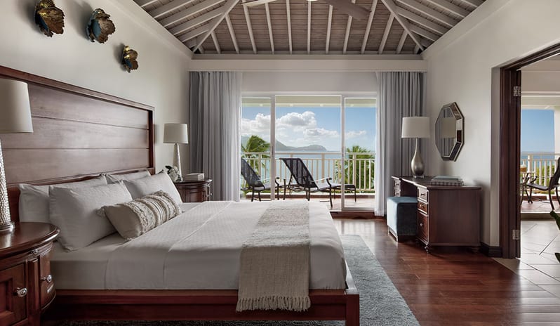 Bedroom at Sandals Grande St Lucian hotel in Caribbean by Kenwood Travel