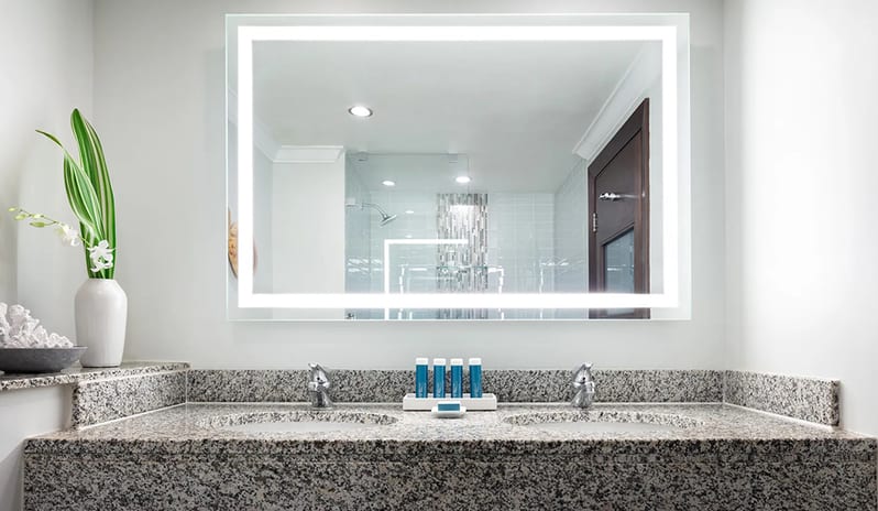 Bathroom at Sandals Grande St Lucian hotel in Caribbean by Kenwood Travel