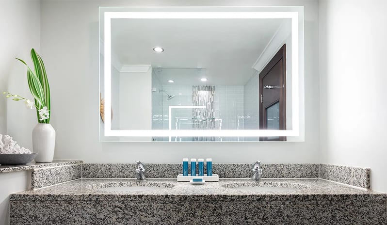 Bathroom at Sandals Grande St Lucian hotel in Caribbean by Kenwood Travel