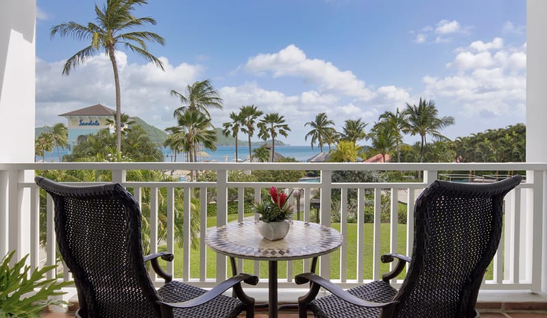Garden at Sandals Grande St Lucian hotel in Caribbean by Kenwood Travel