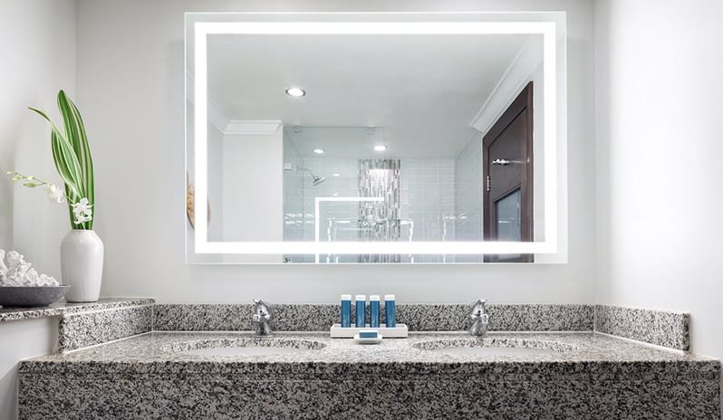 Bathroom at Sandals Grande St Lucian hotel in Caribbean by Kenwood Travel