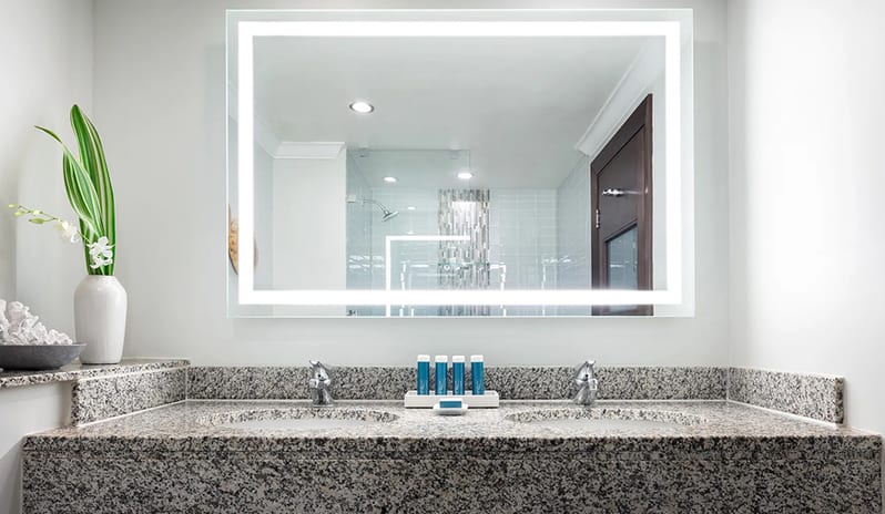 Bathroom at Sandals Grande St Lucian hotel in Caribbean by Kenwood Travel