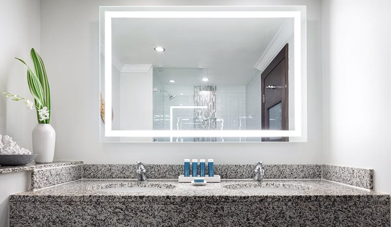 Bathroom at Sandals Grande St Lucian hotel in Caribbean by Kenwood Travel