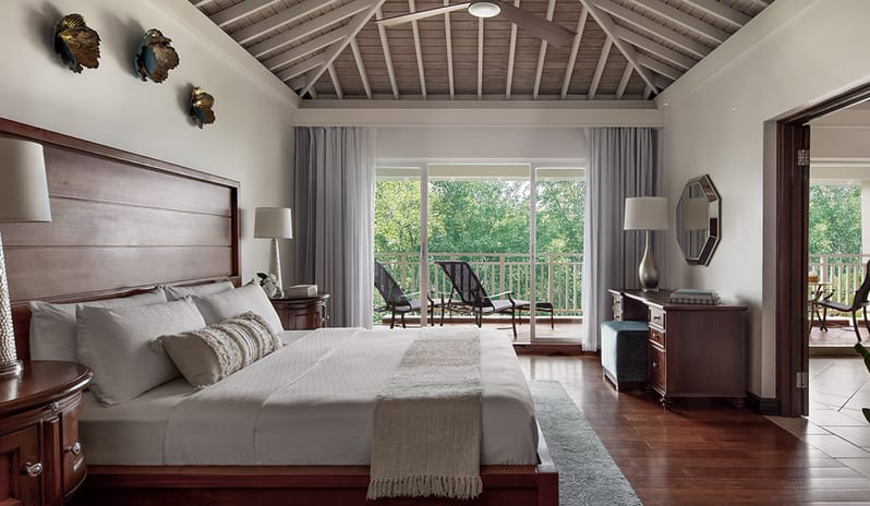 Bedroom at Sandals Grande St Lucian hotel in Caribbean by Kenwood Travel