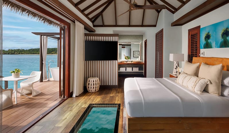 Bedroom at Sandals Grande St Lucian hotel in Caribbean by Kenwood Travel