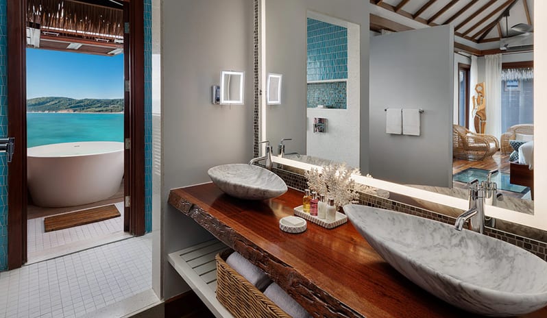 Bathroom at Sandals Grande St Lucian hotel in Caribbean by Kenwood Travel