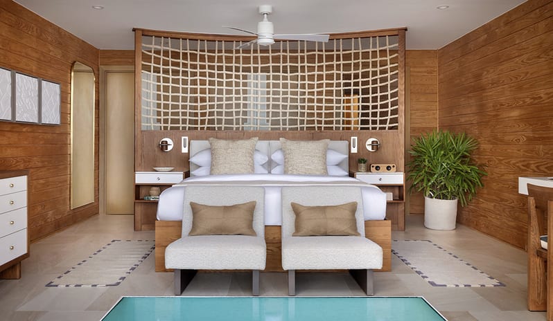 Bedroom at Sandals Saint Vincent hotel in Caribbean by Kenwood Travel