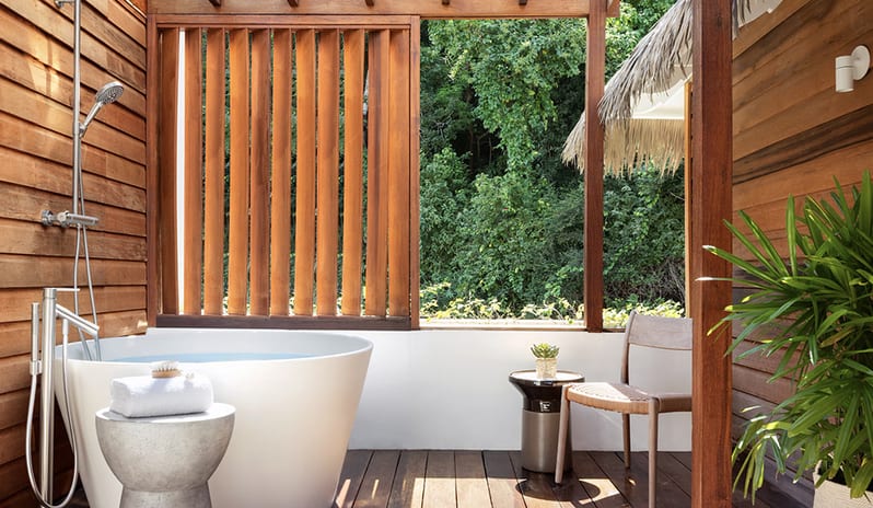 Bathtub at Sandals Saint Vincent hotel in Caribbean by Kenwood Travel