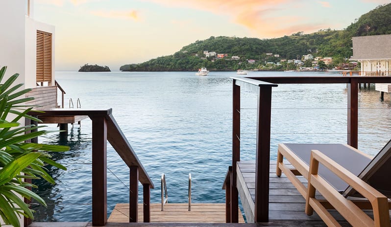Entrance at Sandals Saint Vincent hotel in Caribbean by Kenwood Travel