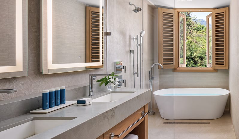 Bathroom at Sandals Saint Vincent hotel in Caribbean by Kenwood Travel