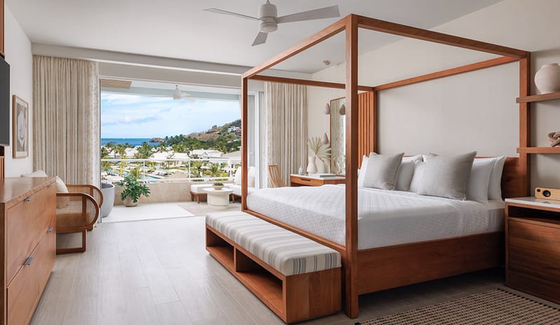 Bedroom at Sandals Saint Vincent hotel in Caribbean by Kenwood Travel