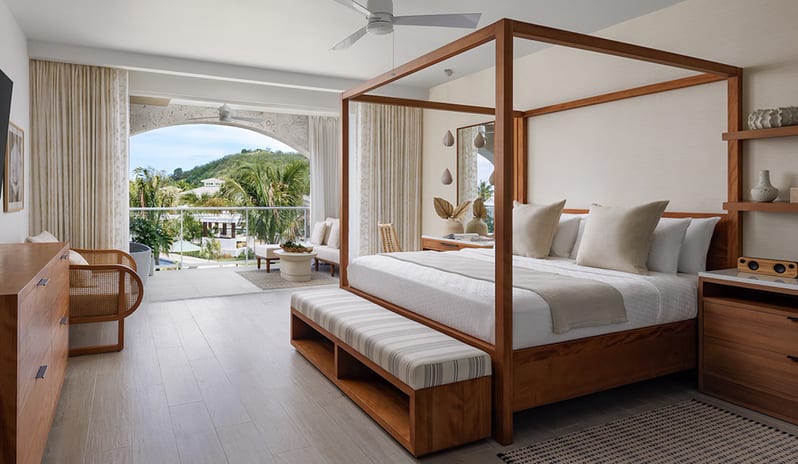 Bedroom at Sandals Saint Vincent hotel in Caribbean by Kenwood Travel