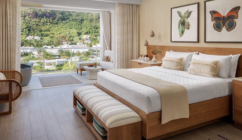 Bedroom at Sandals Saint Vincent hotel in Caribbean by Kenwood Travel