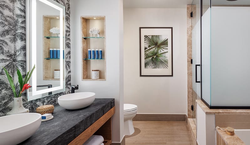 Bathroom at Sandals Saint Vincent hotel in Caribbean by Kenwood Travel